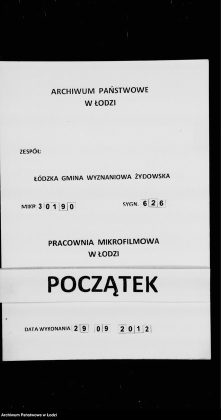 Obraz 1 z jednostki "Rejestr poborczy"