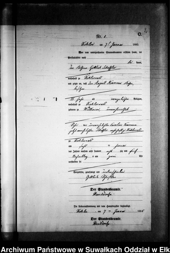 image.from.unit.number "Sterbe-Neben-Register des Preussischen Standes-Amtes Kehlen Kreis Angerburg"