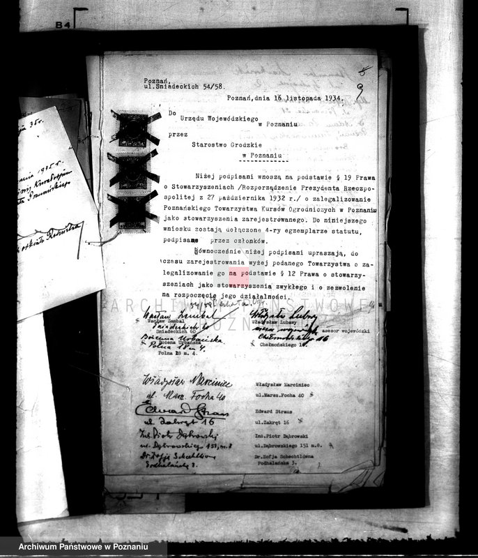 Obraz 14 z jednostki "/Poznańskie Towarzystwo Kursów Ogrodniczych w Poznaniu/"