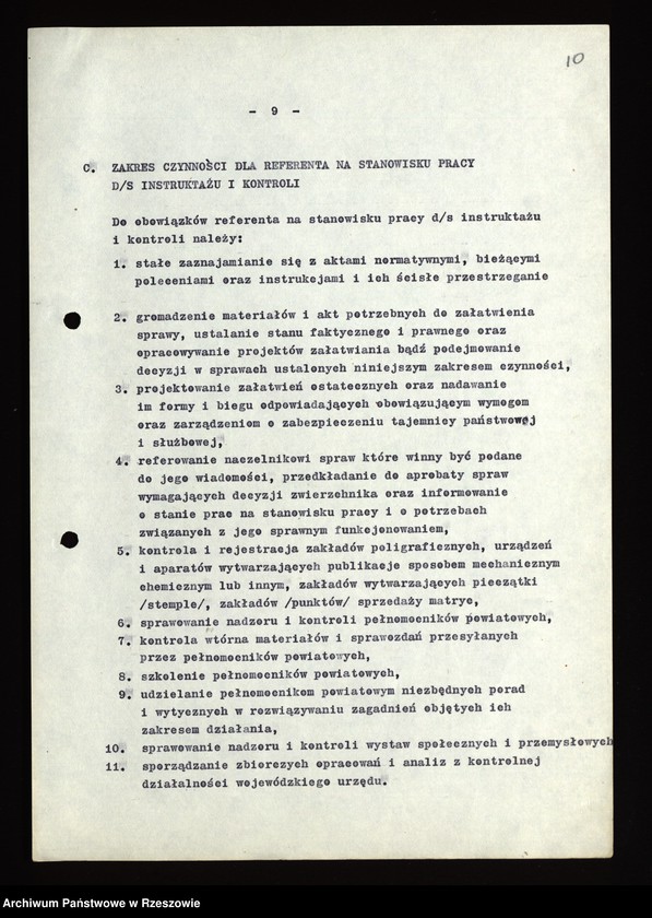 image.from.unit.number "Instrukcje i pisma okólne Naczelnika WUKPPiW [Wojewódzki Urząd Kontroli Prasy, Publikacji i Widowisk]w Rzeszowie"