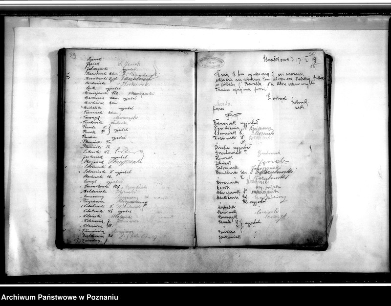 Obraz 19 z jednostki "Książka-rejestr zebrań i obecnych na nich członków Towarzystwa"