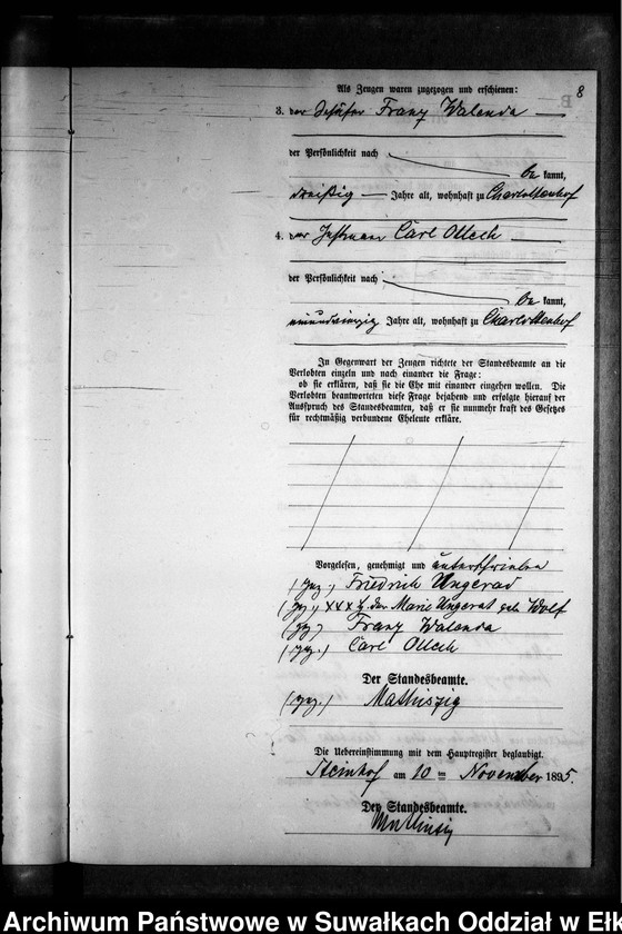 image.from.unit.number "Heiraths-Neben-Register des Preussischen Standes-Amtes Gr. Strengeln Kreis Angerburg"