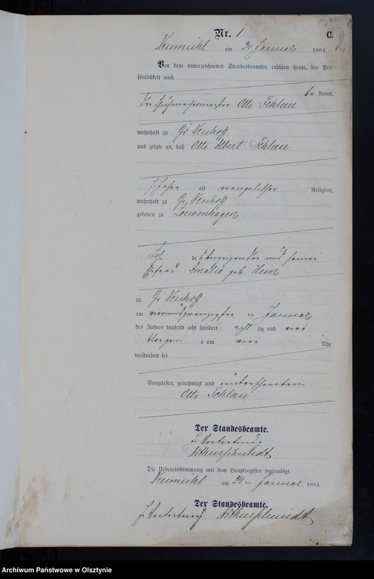 Obraz z jednostki "Sterbe-Neben-register Nr 1 - 31"