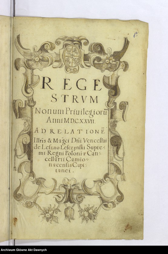 Obraz 3 z kolekcji "Ozdobne karty ksiąg Metryki Koronnej111"