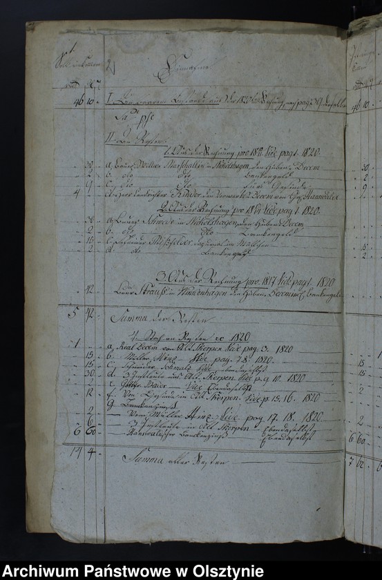 image.from.unit.number "Jahr Rechnung aller Einnahme und Ausgabe der Jäskendorffschen Kirche"