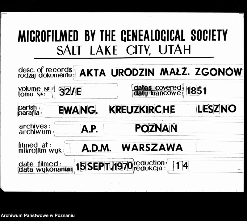 Obraz 1 z jednostki "Duplikat der Getrauten, Gebornen u. Verstorbenen"