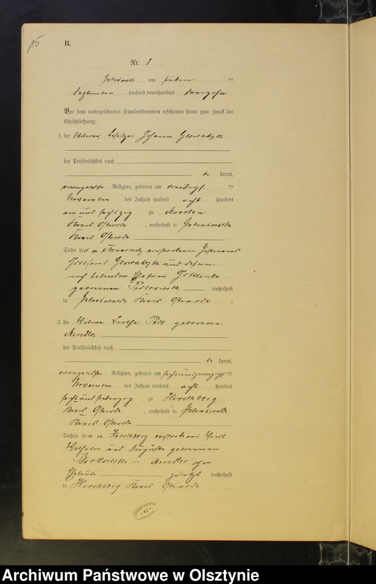 image.from.unit.number "Heiraths-Neben-Register Nr 1 - 15"