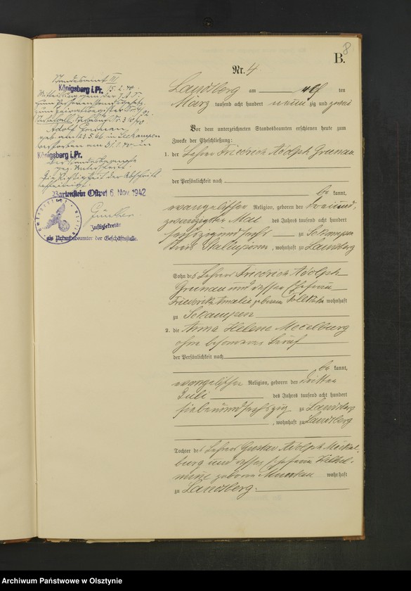 image.from.unit.number "Heiraths-Neben-Register Nr 1 - 16"