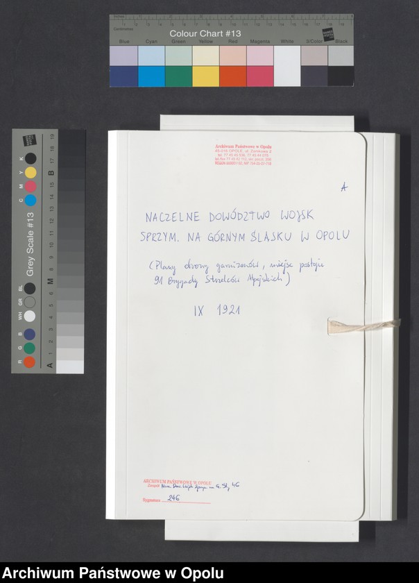 Obraz 2 z jednostki "/Plany obrony garnizonów, miejsc postoju oddziałów 91 Brygady Strzelców Alpejskich/  IX 1921"