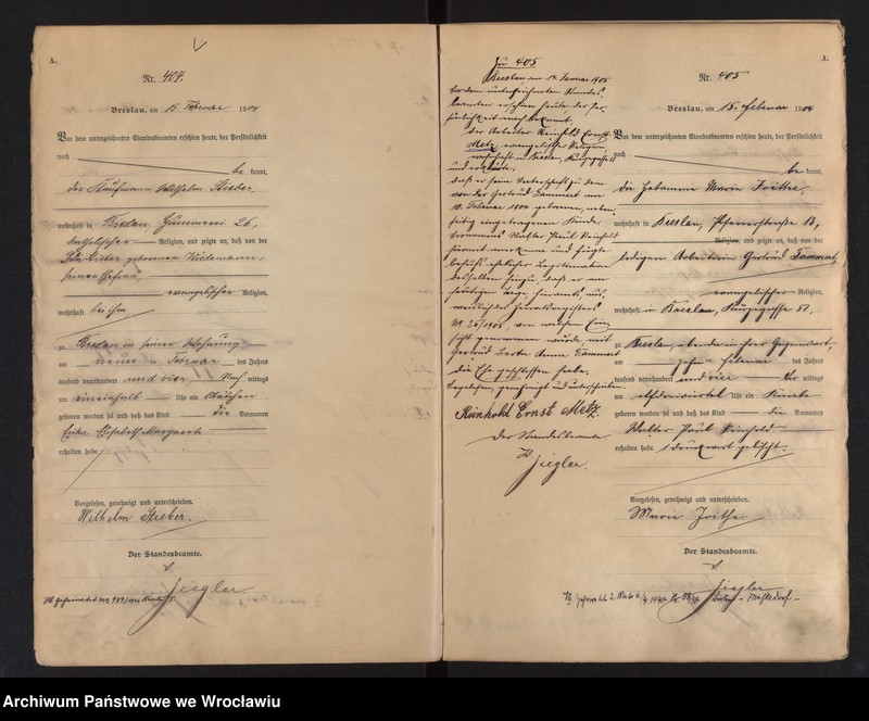 image.from.unit.number "Geburts-Haupt-Register Breslau I 1904 Band 2"