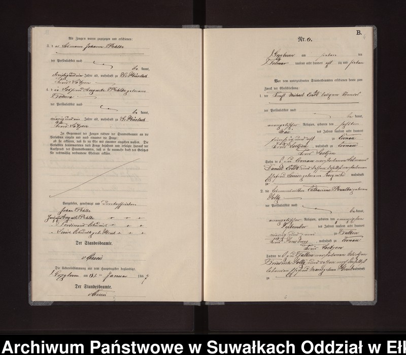 image.from.unit.number "Heiraths-Neben-Register des Preussischen Standes-Amtes Gross Stürlack Kreis Loetzen"