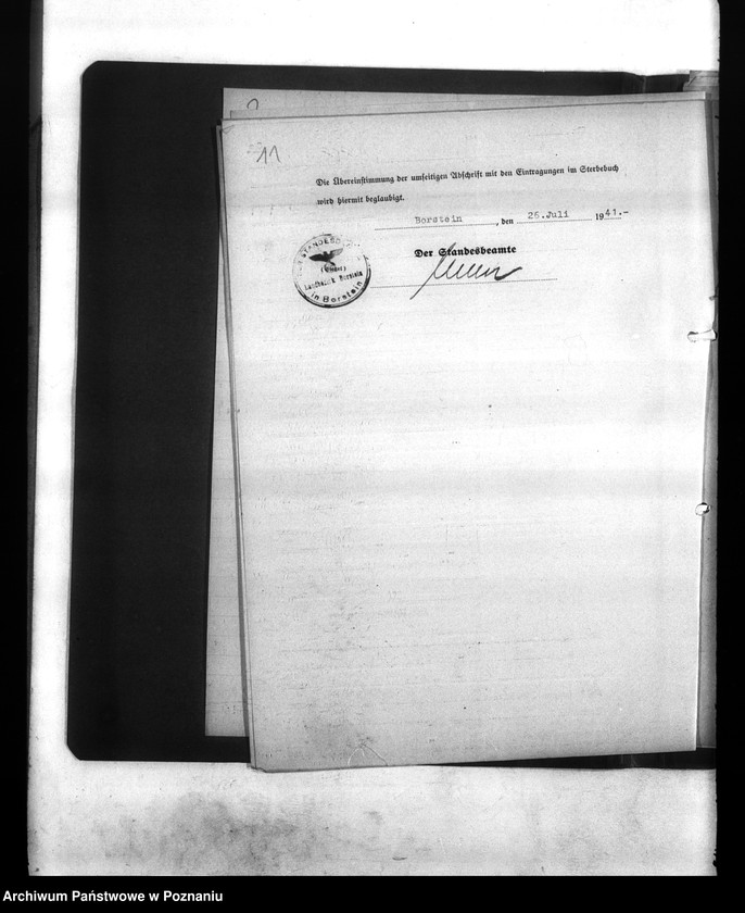 Obraz 15 z jednostki "Wykazy miejscowych Niemców, którzy zginęli w 1939 roku. Kreis Wreschen (Wrzesień)"