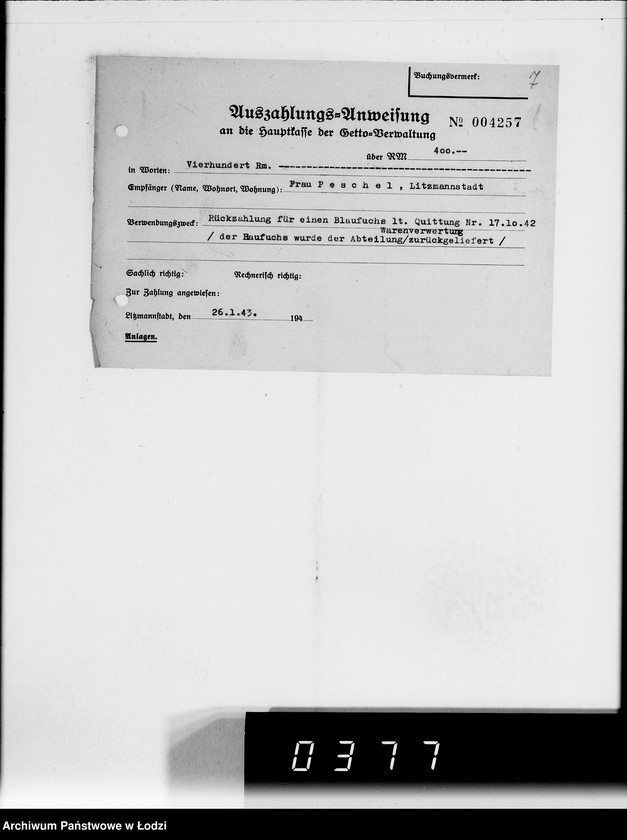 Obraz 11 z jednostki "Einnahme Anweisungen"