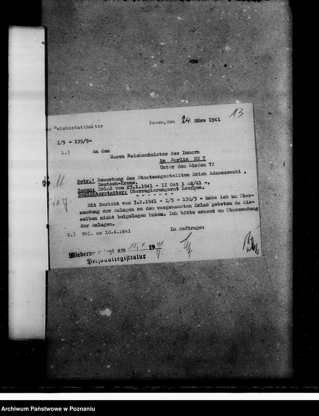 Obraz 17 z jednostki "Bewerbungen um Anstellung"