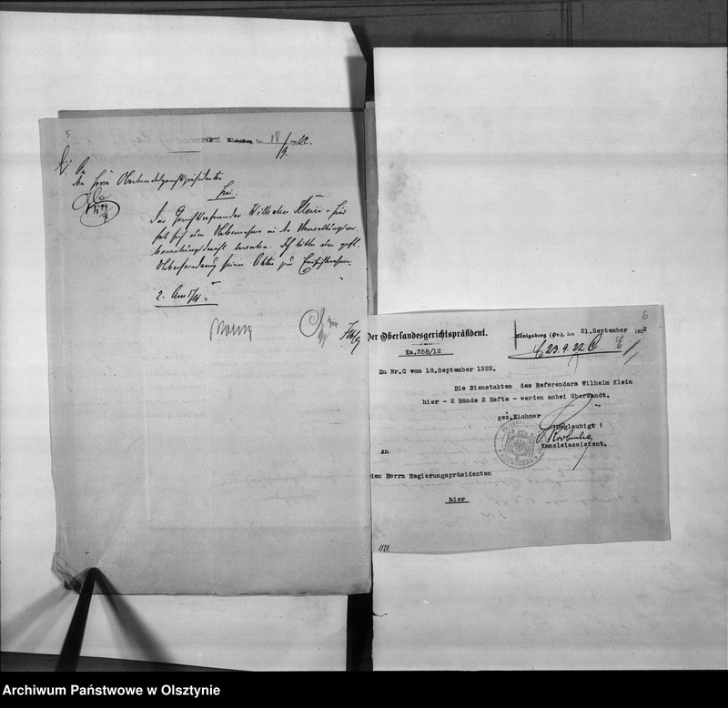 image.from.unit.number "Regierungs-Referendar Klein [Wilhelm]"