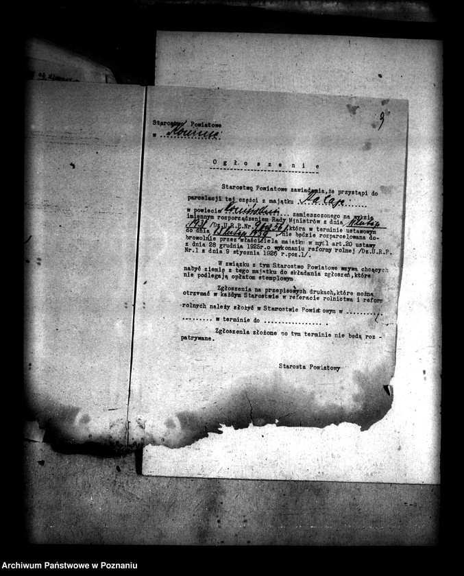 Obraz 14 z jednostki "Majątek Rataje powiatu konińskiego parcelacja"