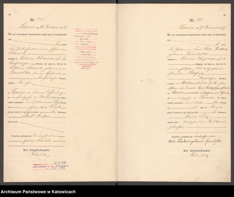 image.from.unit.number "Księga urodzeń T. I nr 1-400"