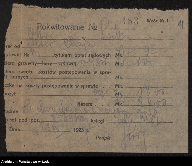 Obraz 13 z jednostki "Chaja Alter- drobna sprzedaż starego żelaza"