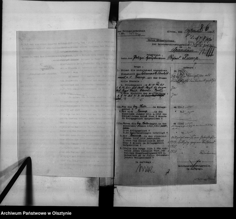 image.from.unit.number "Personal-Akten Richard Jacob Friedrich August Rump Pol. Major"