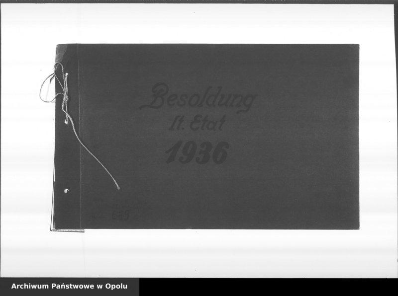 Obraz 4 z jednostki "Besoldung Lt. [Laut] Etat 1936"