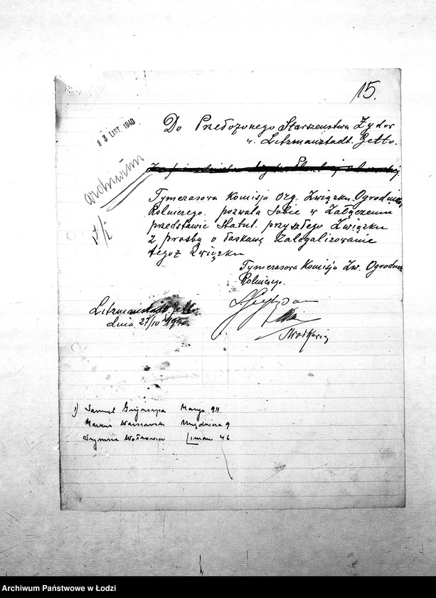 Obraz 18 z jednostki "[Sprawy zatrudnienia i poprawy bytu]"