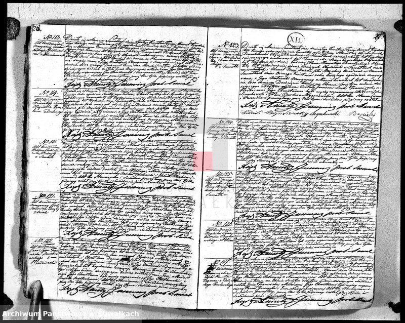 image.from.unit.number "Księga duplikat urodzonych, zaślubionych i zeszłych urzędnika stanu cywilnego, parafji suwalskiey na rok 1833"