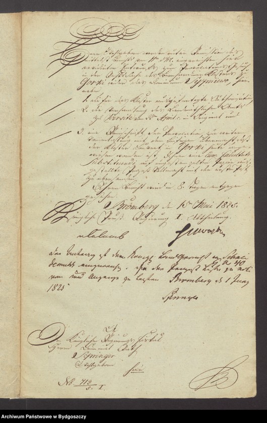 image.from.unit "Acta manualia des Regierungs Fiscalats zu Bromberg in Provokations Sachen des Bernhardiner Kloster wider das Dominium Sypniewo. Beweisaufnahme zum einigen Gedachten"