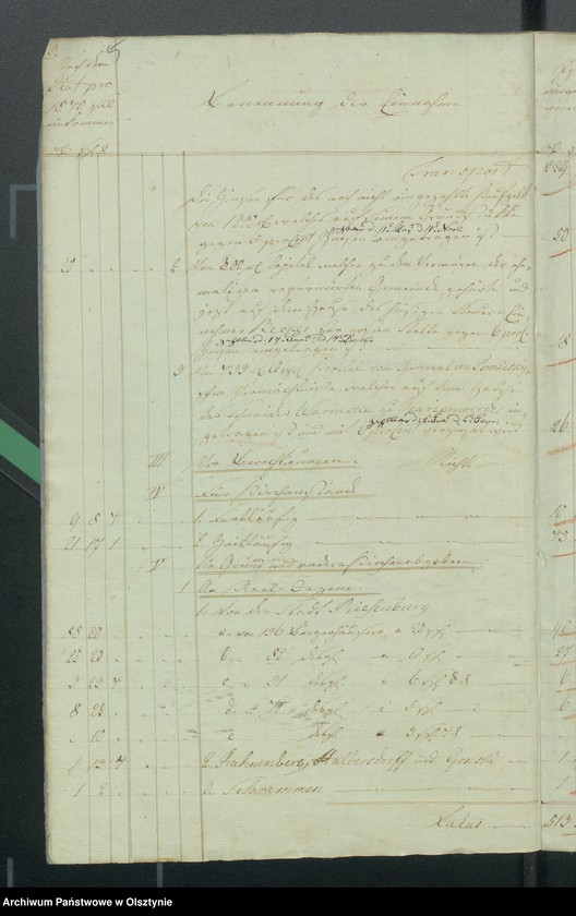 image.from.unit.number "Kirchen Kassen Rechnung den beiden ewangelischen Kirchen zu Riesenburg"