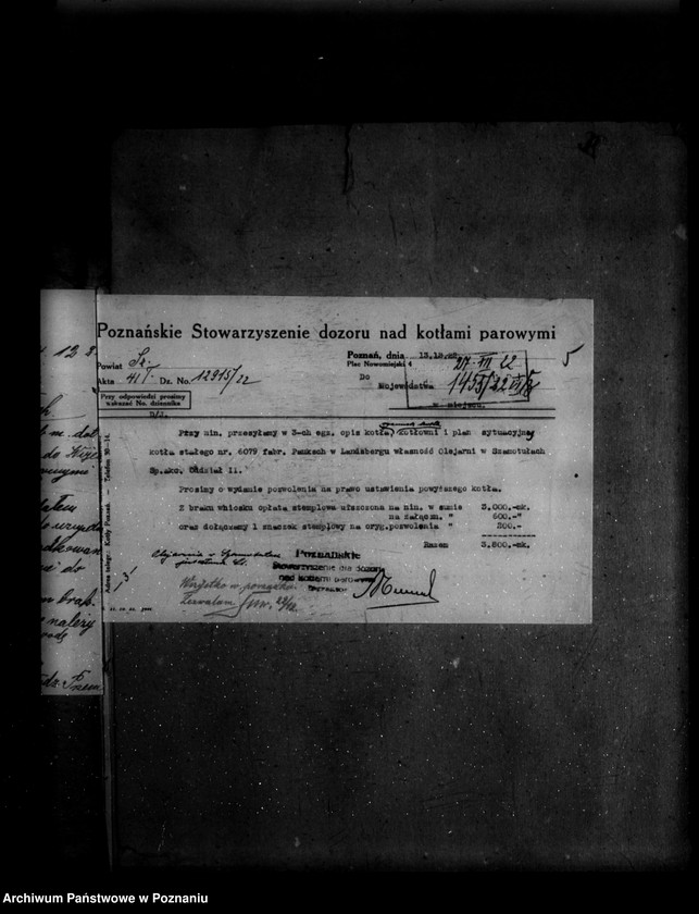 Obraz 9 z jednostki "Młyn parowy w Szamotułach własność Olejarnia w Szamotułach nr woj. kotła 79"