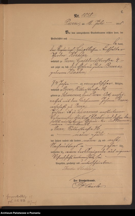 Obraz 10 z jednostki "Księga zgonów t. III"