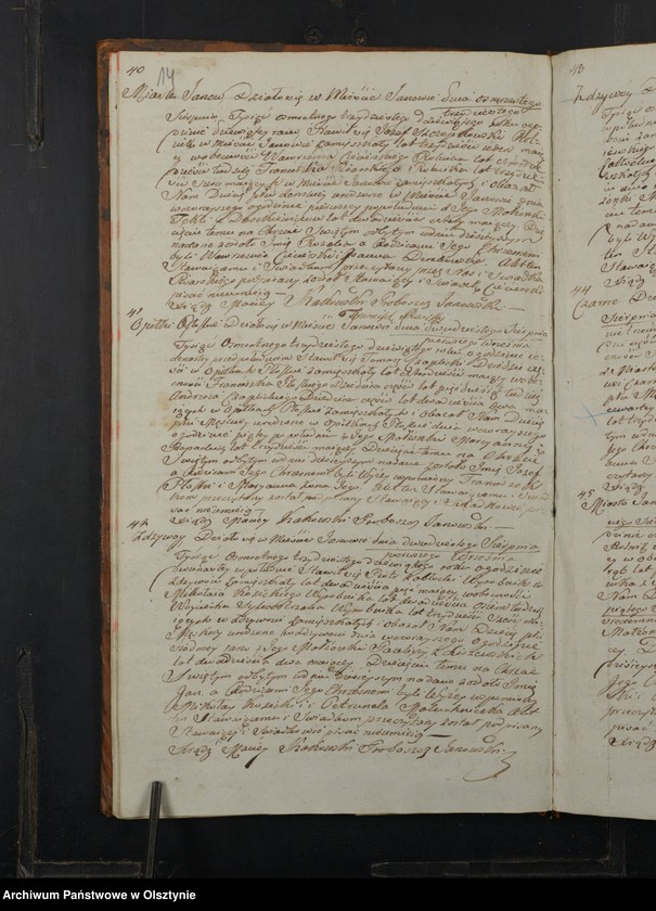 image.from.unit.number "Akta Urodzenia, Zeyscia y Małżeństw Gminy Janowskiey Powiatu Przasnyskiego Gubernij Płockiey 1839"