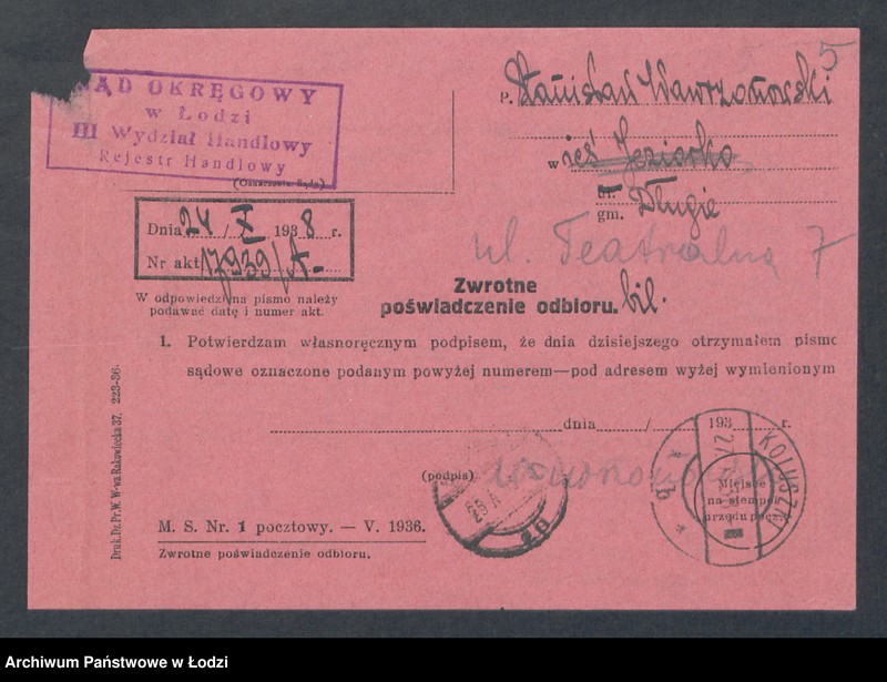 Obraz 7 z jednostki "Stanisław Wawrżonowski- sklep kolonialno-spożywczy i sprzedaż wyrobów tytoniowych"