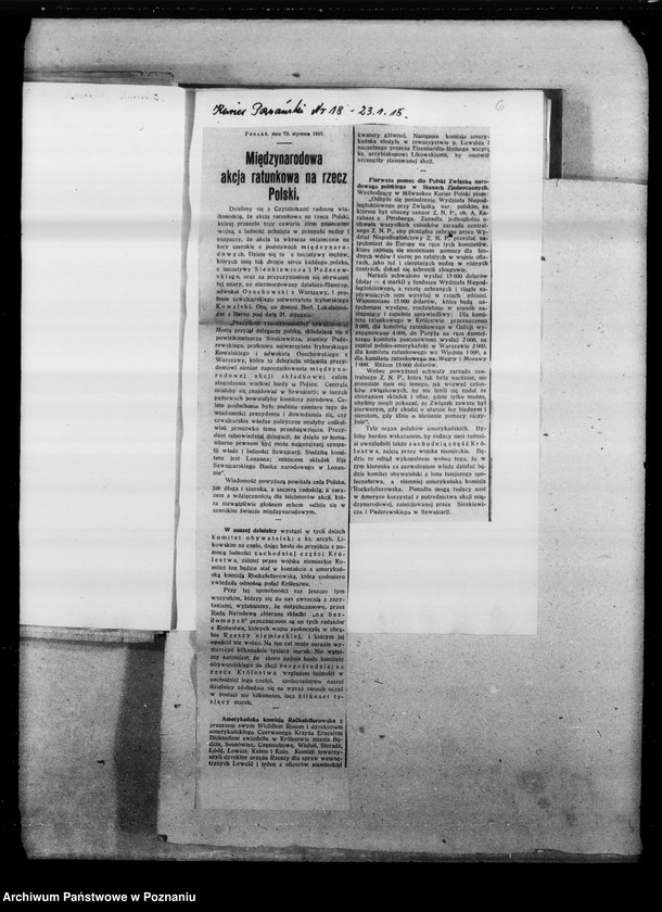 Obraz 11 z jednostki "Papież a Polska. Pomoc dla Polski [Wycinki prasowe]"