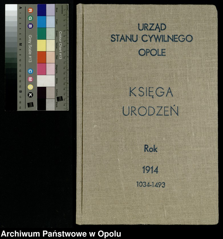 Obraz 3 z jednostki "Urząd Stanu Cywilnego Opole Księga Urodzeń Rok 1914 1034-1493"