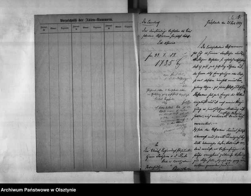 image.from.unit.number "Disciplinar-Untersuchung wieder den Kreissekretär Hoffmann [Hermann] in Guttstadt"