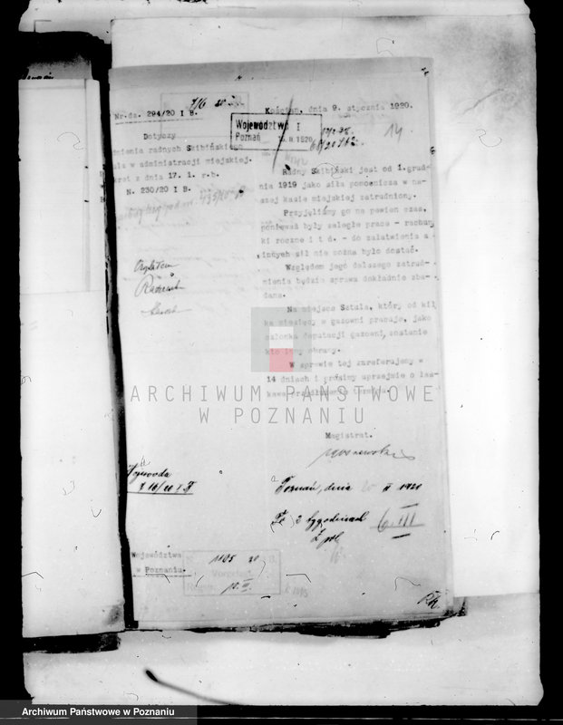 Obraz 18 z jednostki "Członkowie magistratu i radni miasta Kościana /wprowadzenie w urzędowanie, skargi, zażalenia itp./"