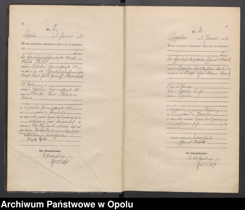 Obraz 4 z jednostki "[Rejestr zgonów] 1922 Tom I Nr 1-467"