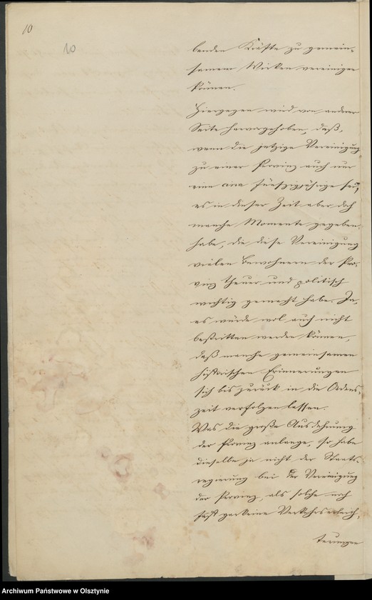 image.from.unit.number "Die Constituirung getrennter Provinzial Verbände für Ost- und Westpreussen"