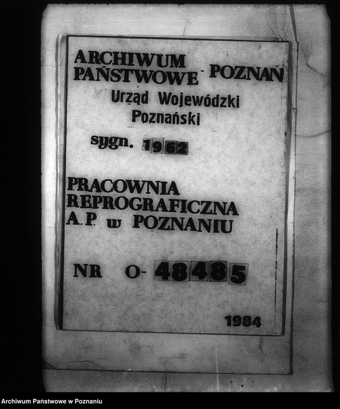 Obraz 1 z jednostki "Die Draenage-Genossenschaft Thomashof Kreis Pleschen Tomaszewo"