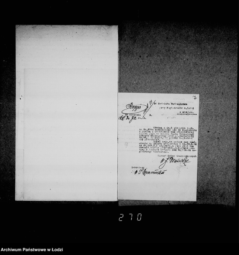 Obraz 11 z jednostki "Akta dotyczące mikwy przy ul. Zachodniej 58"