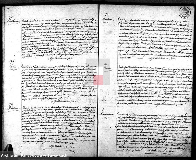 image.from.unit.number "Duplikat Aktów Parafii Kaletnickiej z Roku 1854"