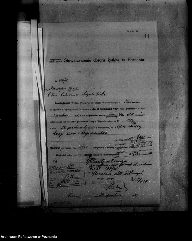 Obraz 15 z jednostki "Cukrownia w Miejskiej Górce nr woj. kotła 2644"