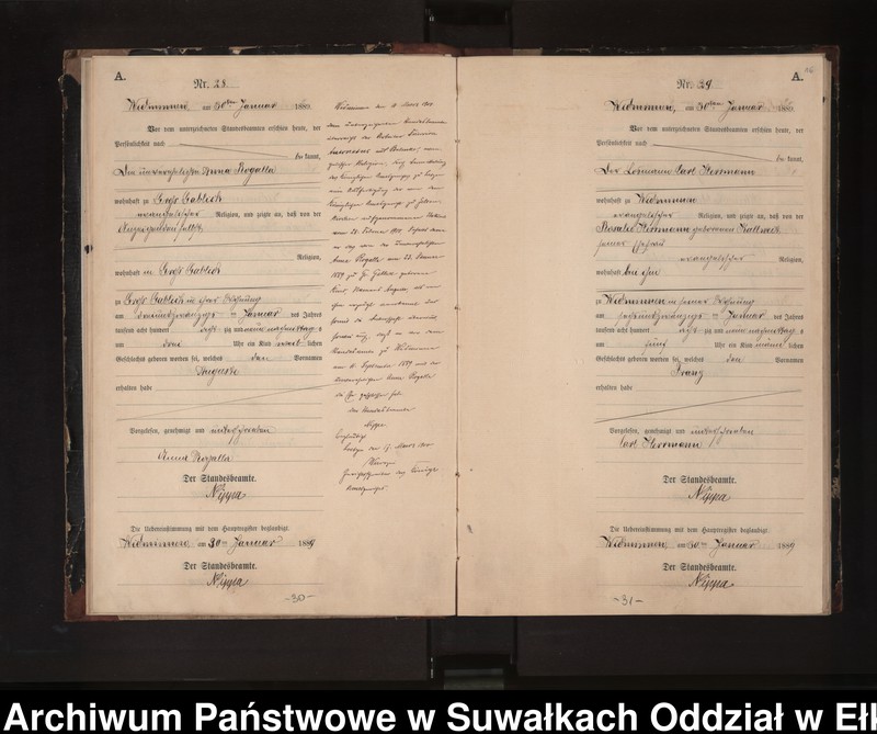 image.from.unit.number "Geburts-Neben-Register des Preussischen Standes-Amtes Widminnen Kreis Loetzen"