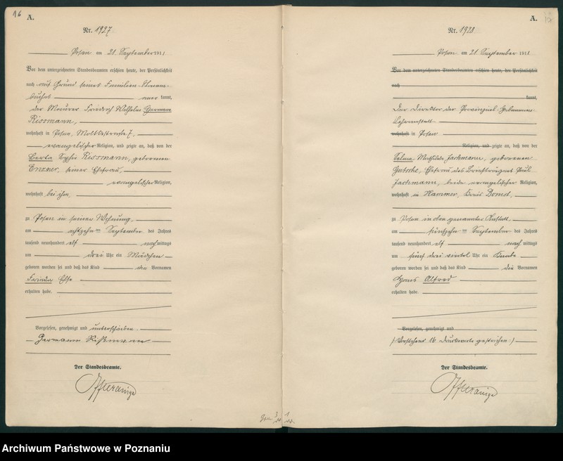 Obraz 11 z jednostki "Księga miejscowa urodzeń tom V [Rejestr główny urodzeń]"