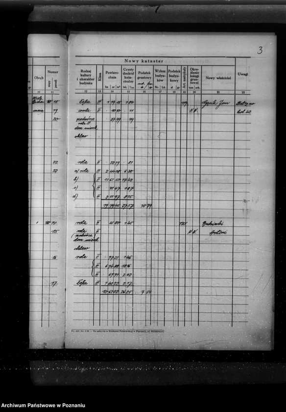 Obraz 7 z jednostki "Ostateczny plan dzielczy i nowy kataster majątku Wyrza i Białowieża powiatu wyrzyskiego"