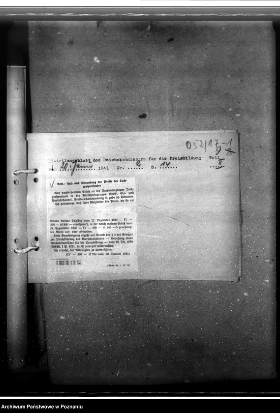 Obraz 13 z jednostki "Spinnstoffwirtschaft. Preisbildung"