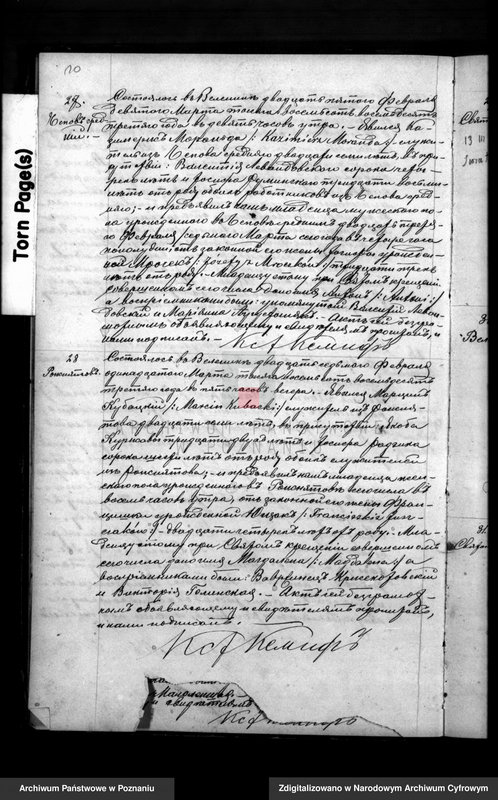 Obraz 12 z jednostki "Księga urodzeń, małżeństw, zgonów"