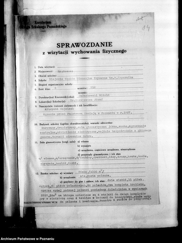 Obraz 17 z jednostki "[Sprawozdania roczne ze sprawności fizycznej członków hufca szkolnego P.W.]"