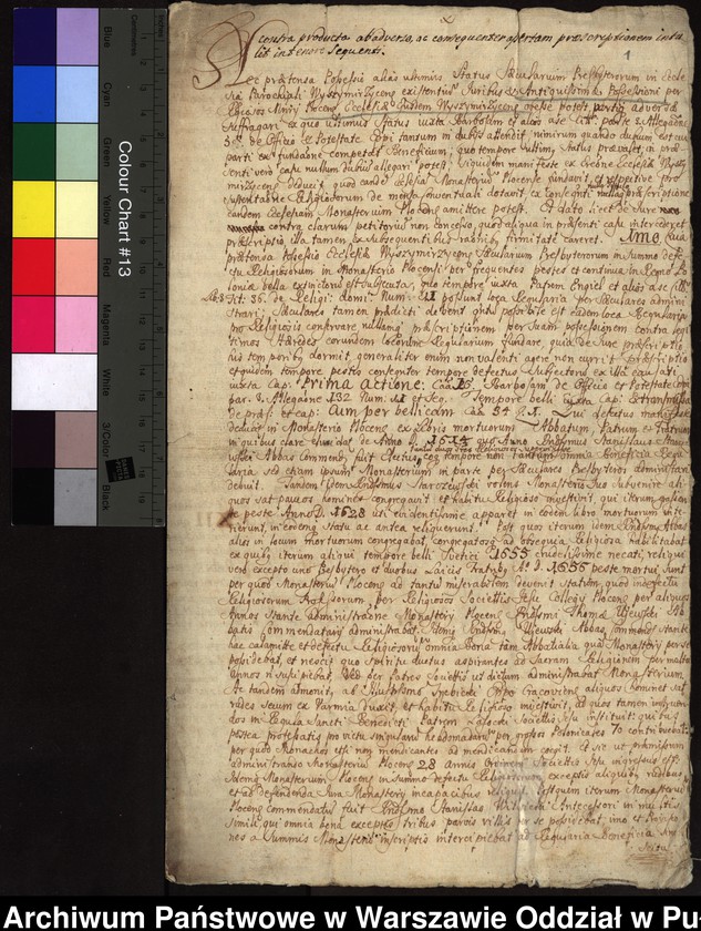 image.from.unit.number "Traktat historyczno-prawny udowadniający, że beneficjum w Wyśmierzycach należy do zakonnych, nie do świeckich"