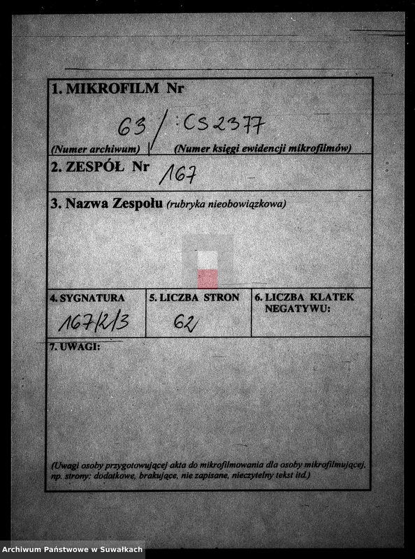 image.from.unit.number "Dowody Małżeństwa Gminy Wigierskiey od dnia 1 Maja 1811 Roku do ostatniego dnia kwietnia 1812 Roku."